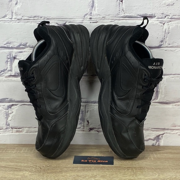 Nike Air Monarch IV Black Training Shoes Extra Wide - Picture 5 of 8